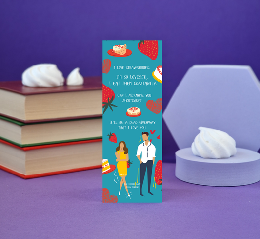 The Hating Game Inspired Bookmark - Illustrated Bookmark - Literary Lovelies UK