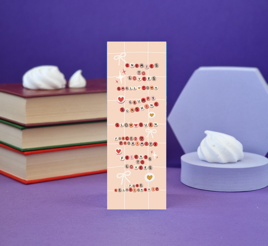 Romance Tropes Coquette Bookmark - Literary Lovelies UK