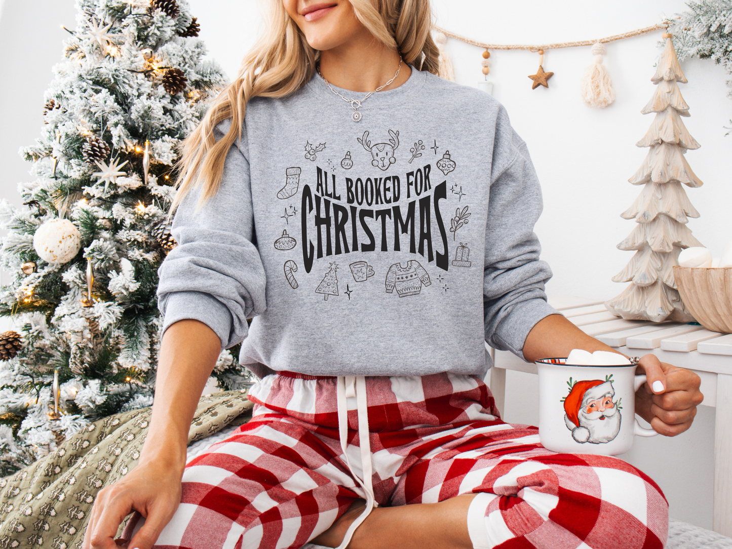 All Booked For Christmas Sweatshirt