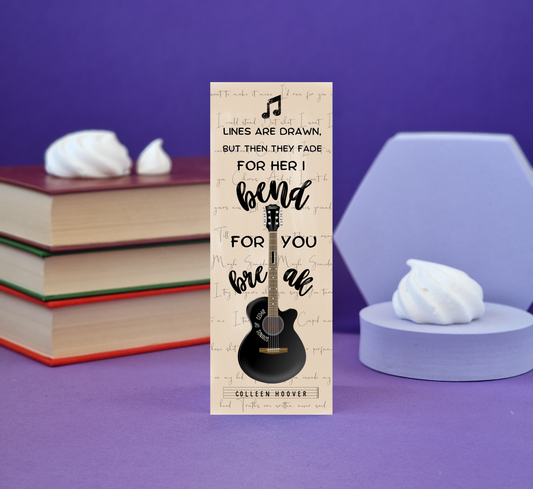 Maybe Someday (Colleen Hoover) Inspired Bookmark - Illustrated Bookmark - Literary Lovelies UK