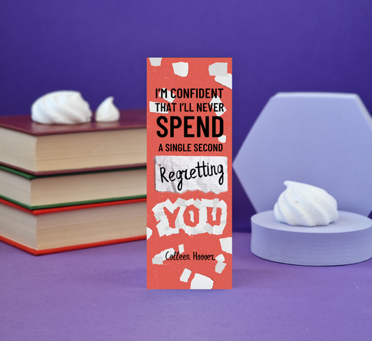 Regretting You (Colleen Hoover) Inspired Bookmark - Illustrated Bookmark - Literary Lovelies UK