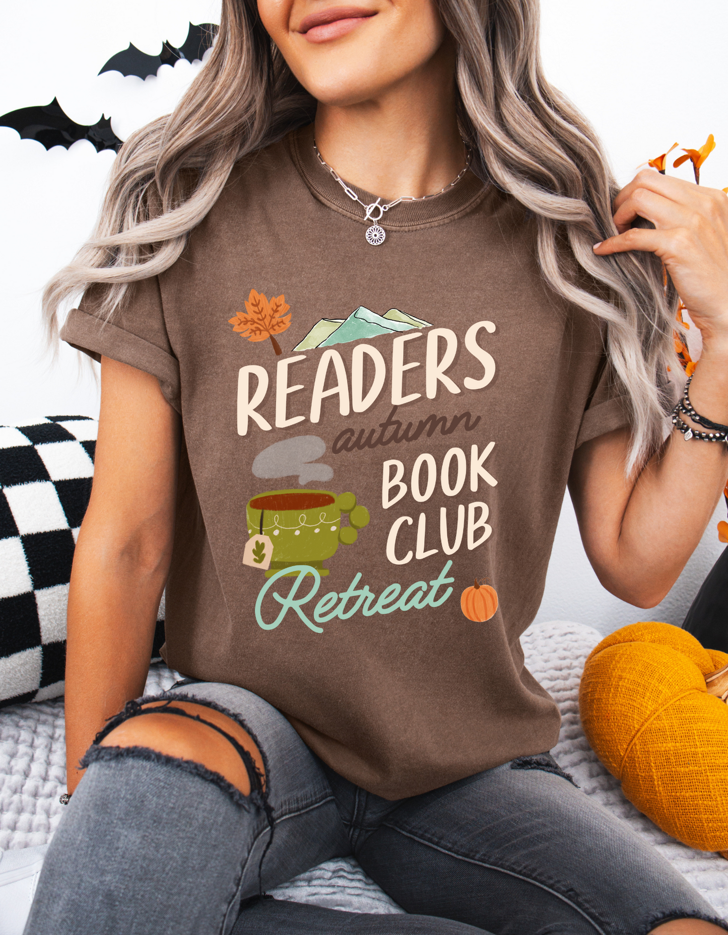 Readers Autumn Book Club Retreat T-Shirt