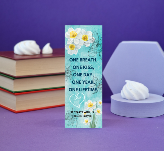 It Starts With Us (Colleen Hoover) Inspired Bookmark - Illustrated Bookmark - Literary Lovelies UK