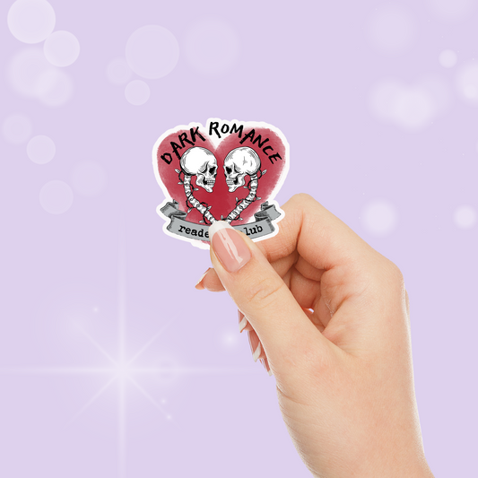 Dark Romance Book Club Sticker - Literary Lovelies UK