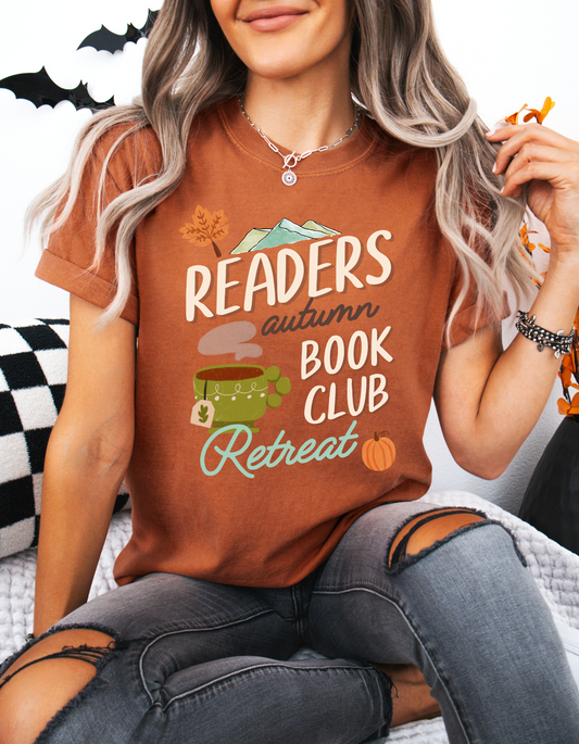 Readers Autumn Book Club Retreat T-Shirt