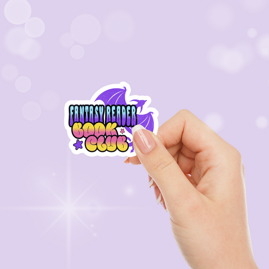 Fantasy Book Club Sticker - Literary Lovelies UK