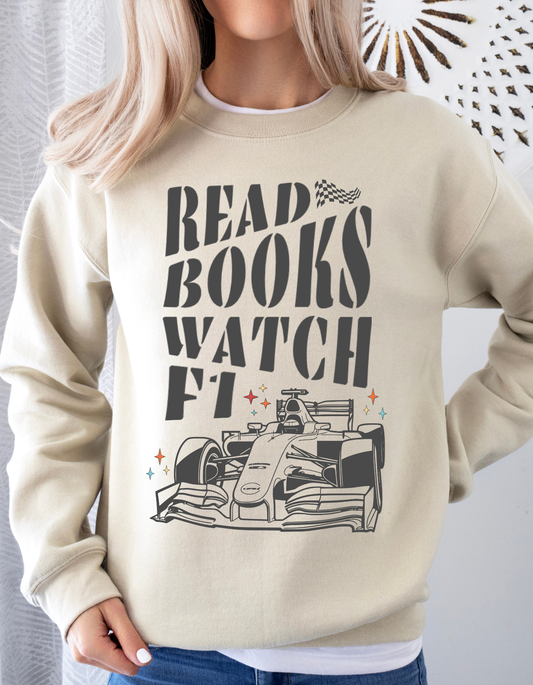 Read Books Watch F1 Sweatshirt