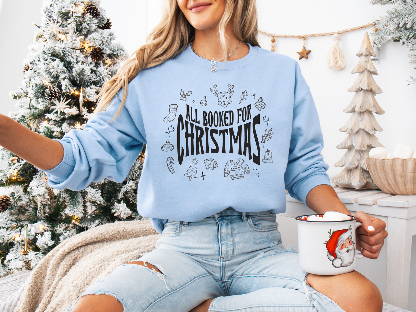 All Booked For Christmas Sweatshirt