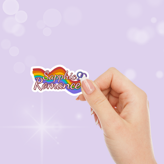 Sapphic Romance Bookish Sticker - Literary Lovelies UK