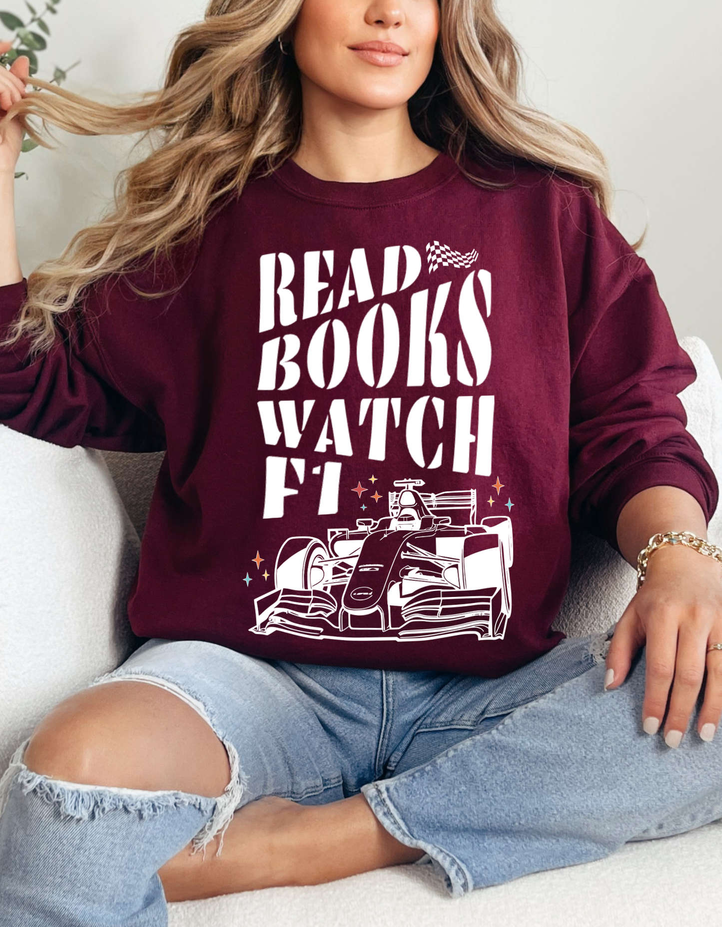 Read Books Watch F1 Sweatshirt