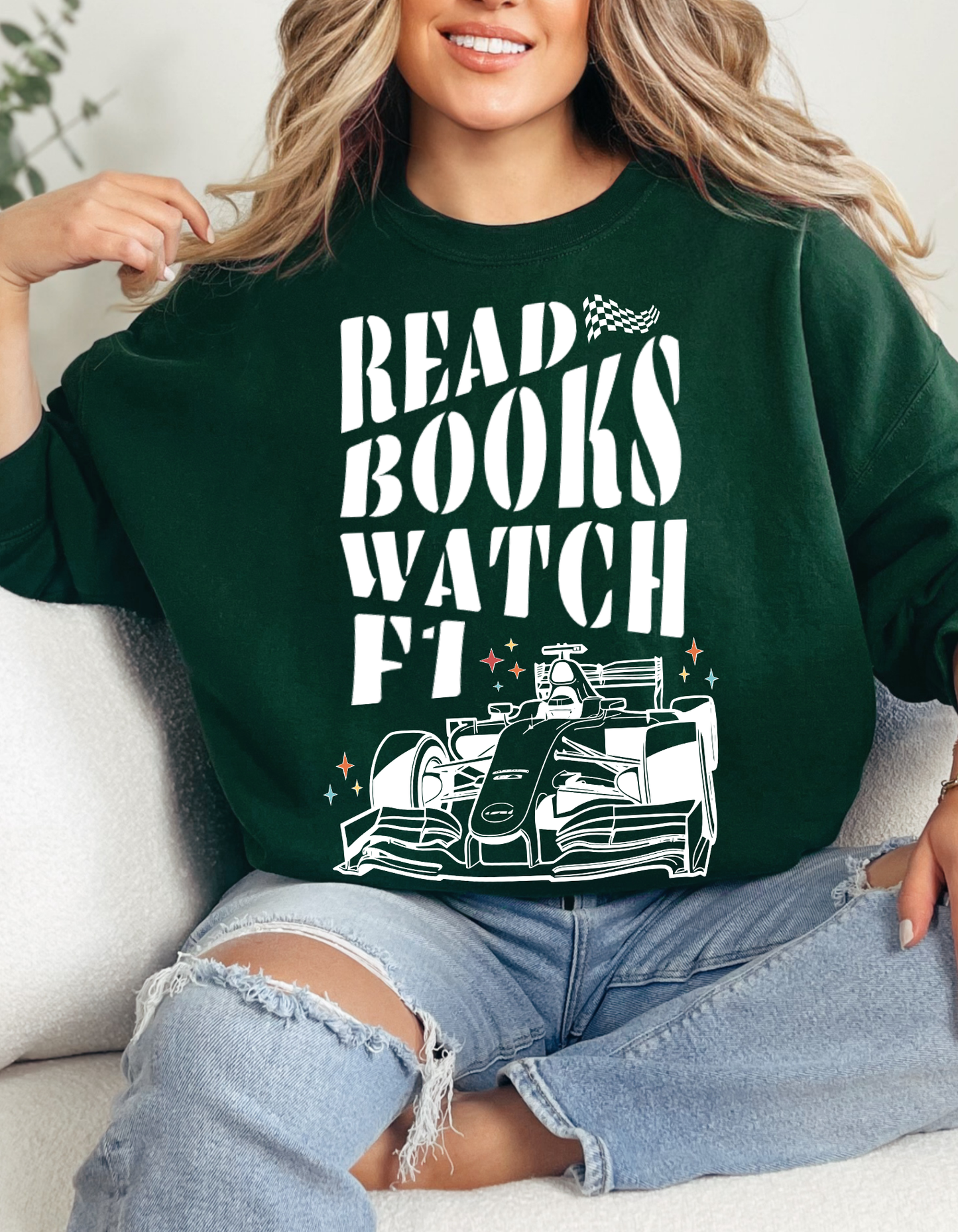 Read Books Watch F1 Sweatshirt