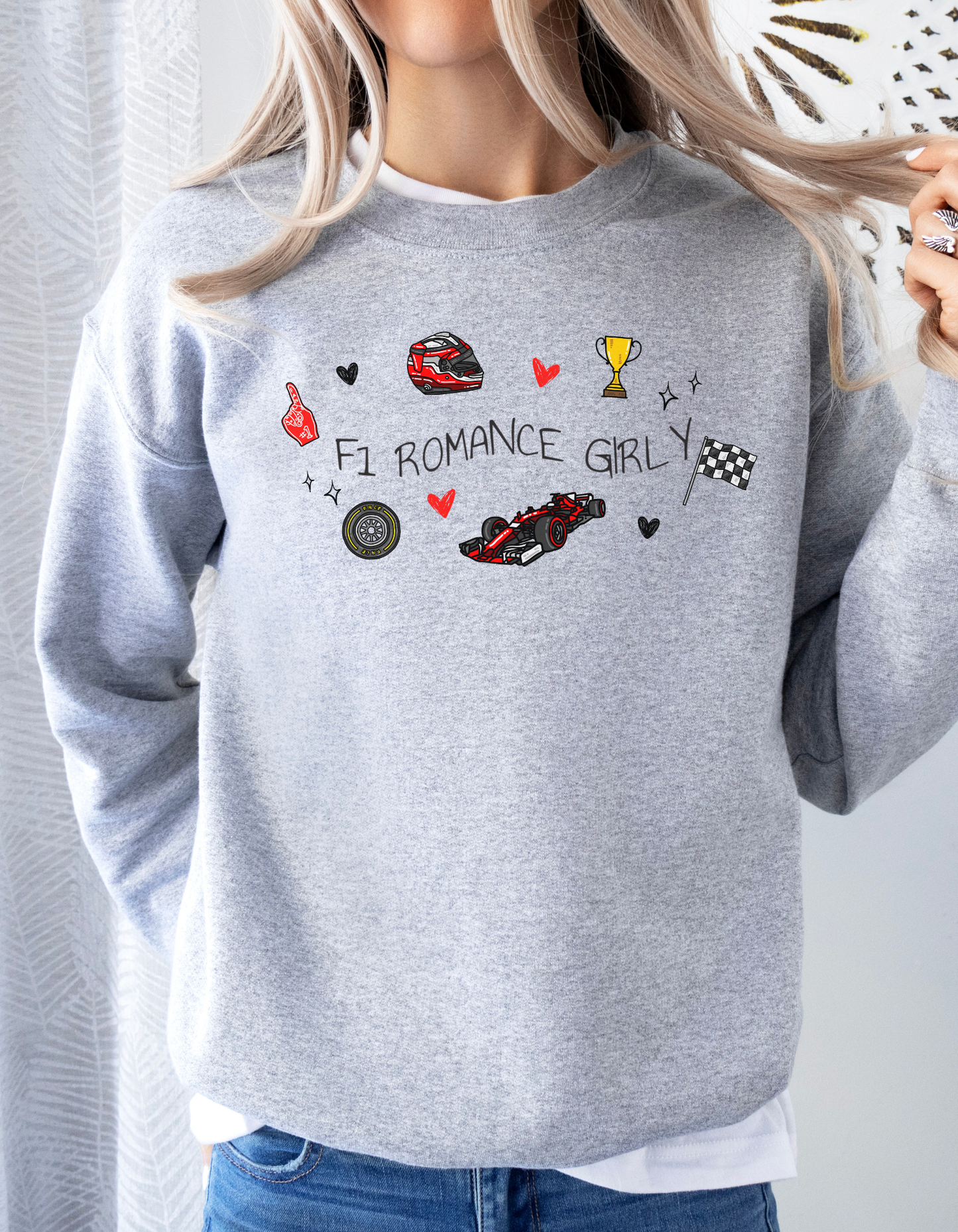 F1 Romance Girly Sweatshirt