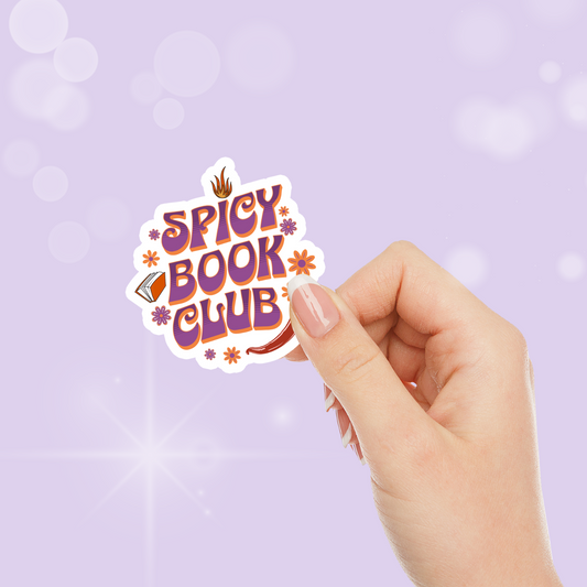 Spicy Book Club Sticker - Literary Lovelies UK