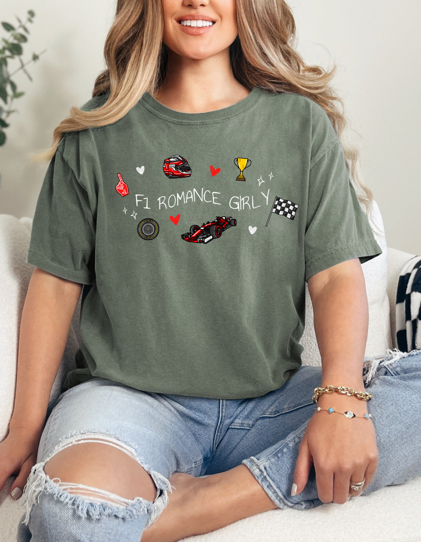 F1 Romance Girly T-shirt