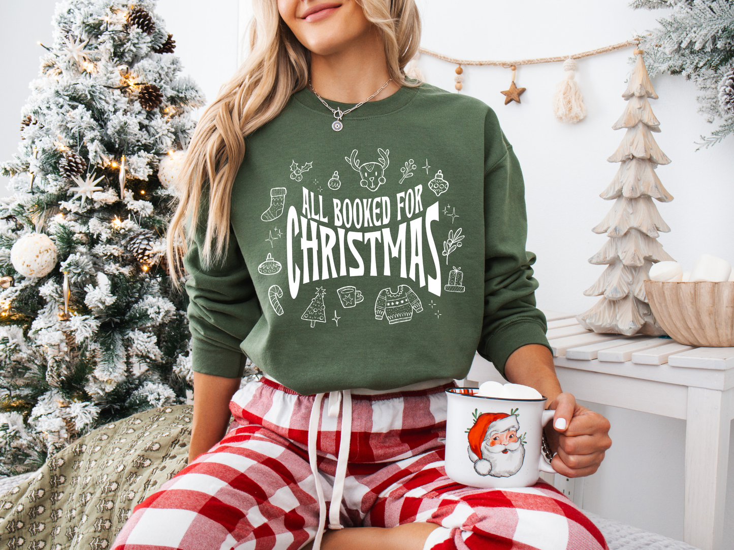 All Booked For Christmas Sweatshirt