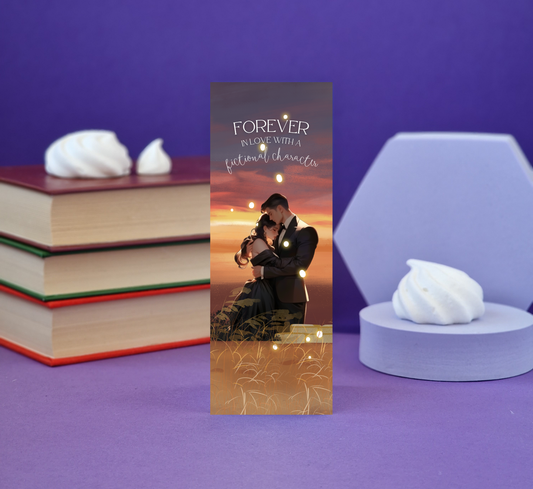Romantic Couple Scene Illustrated Bookmark - Literary Lovelies UK