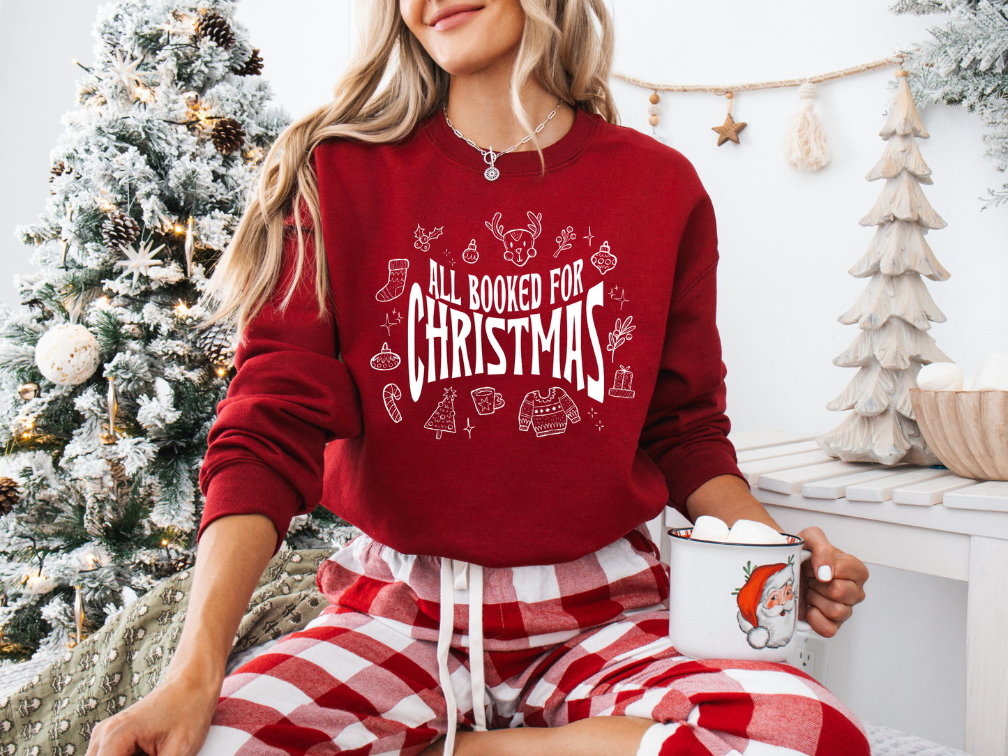 All Booked For Christmas Sweatshirt