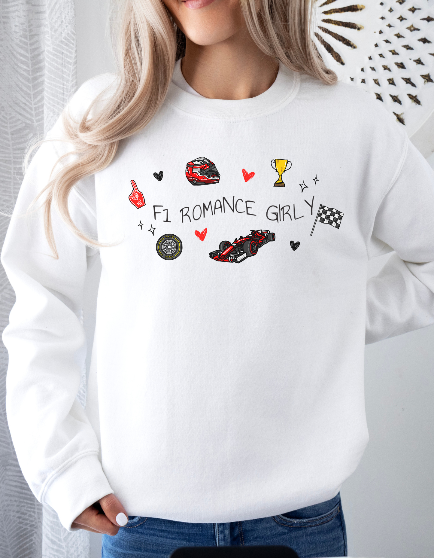 F1 Romance Girly Sweatshirt