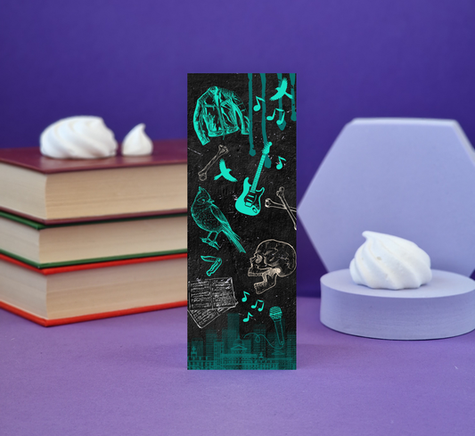 Leather Lark - Illustrated Bookmark - Literary Lovelies UK