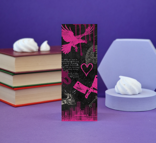 Butcher Blackbird - Illustrated Bookmark - Literary Lovelies UK