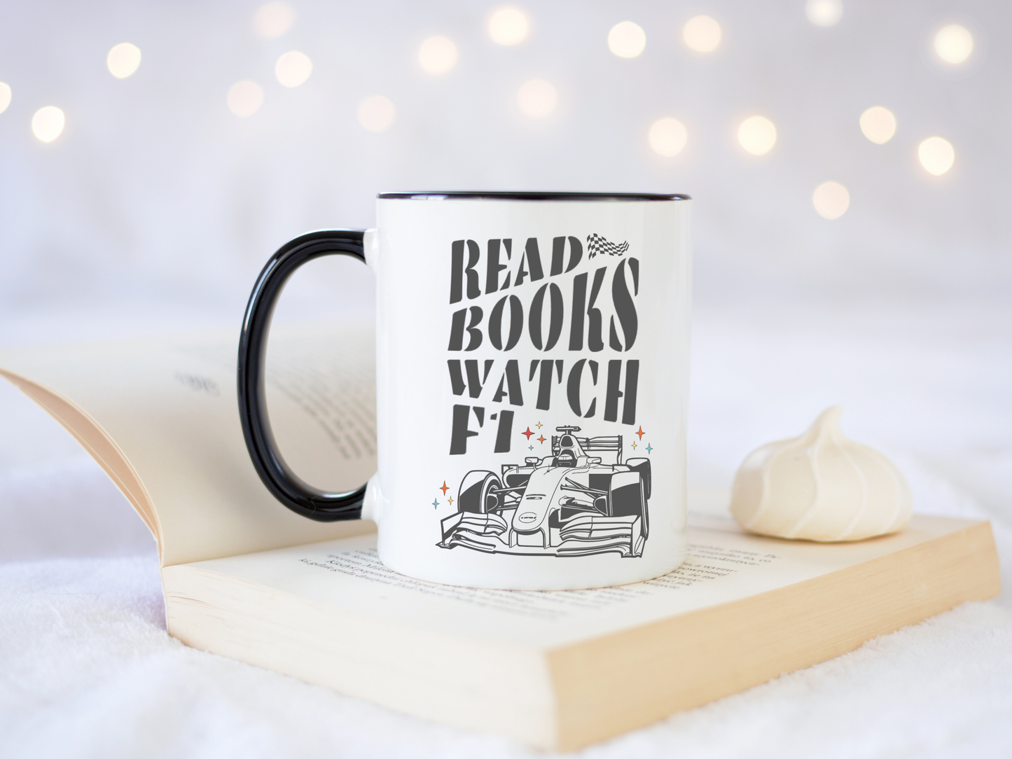 Read Books Watch F1 Mug black handle