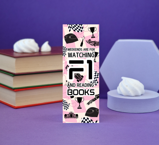 Formula 1 Racing - Illustrated Bookmark - Literary Lovelies UK