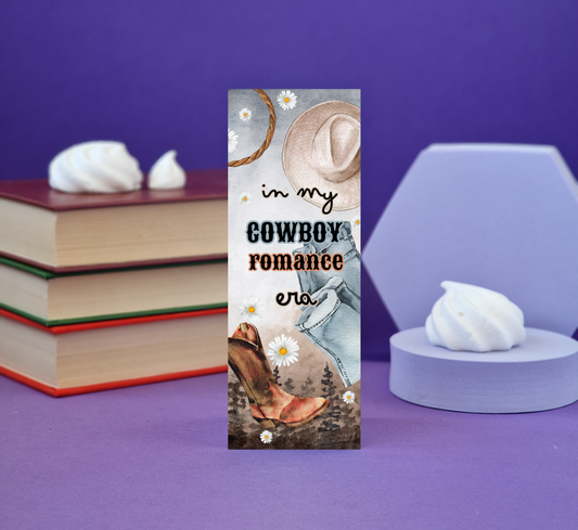 Cowboy Romance Era - Illustrated Bookmark - Literary Lovelies UK