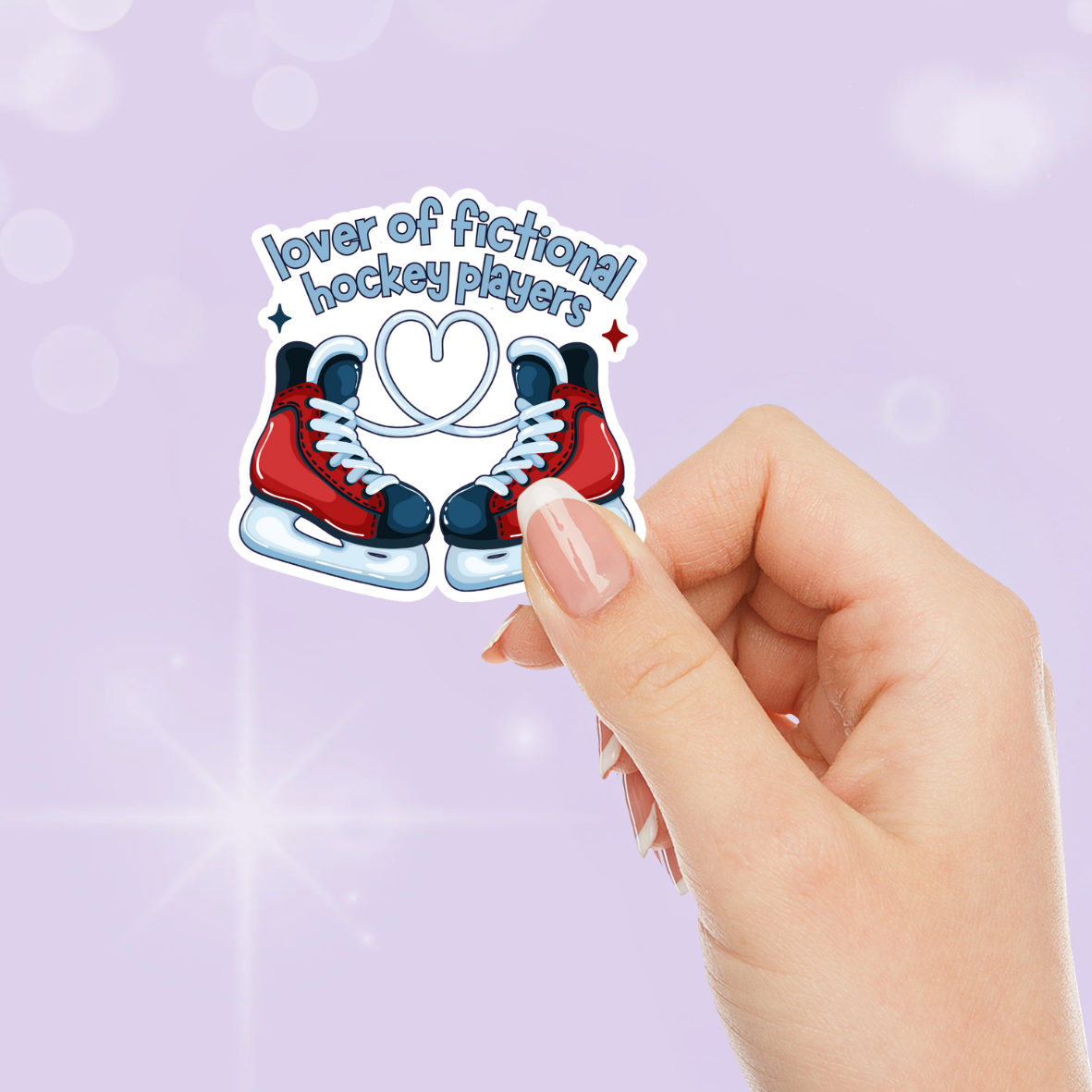 Lover of Fictional Hockey Players Sticker