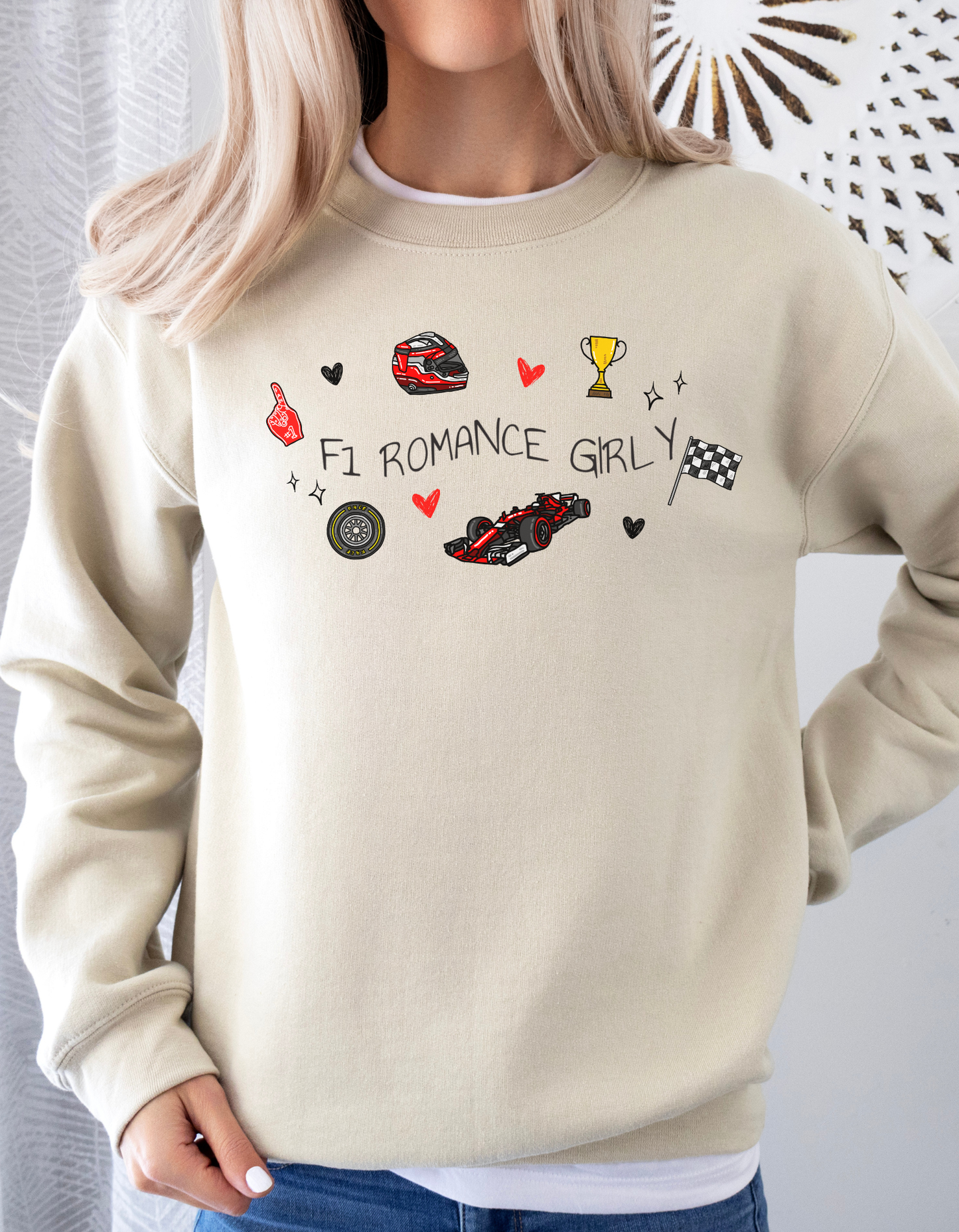 F1 Romance Girly Sweatshirt