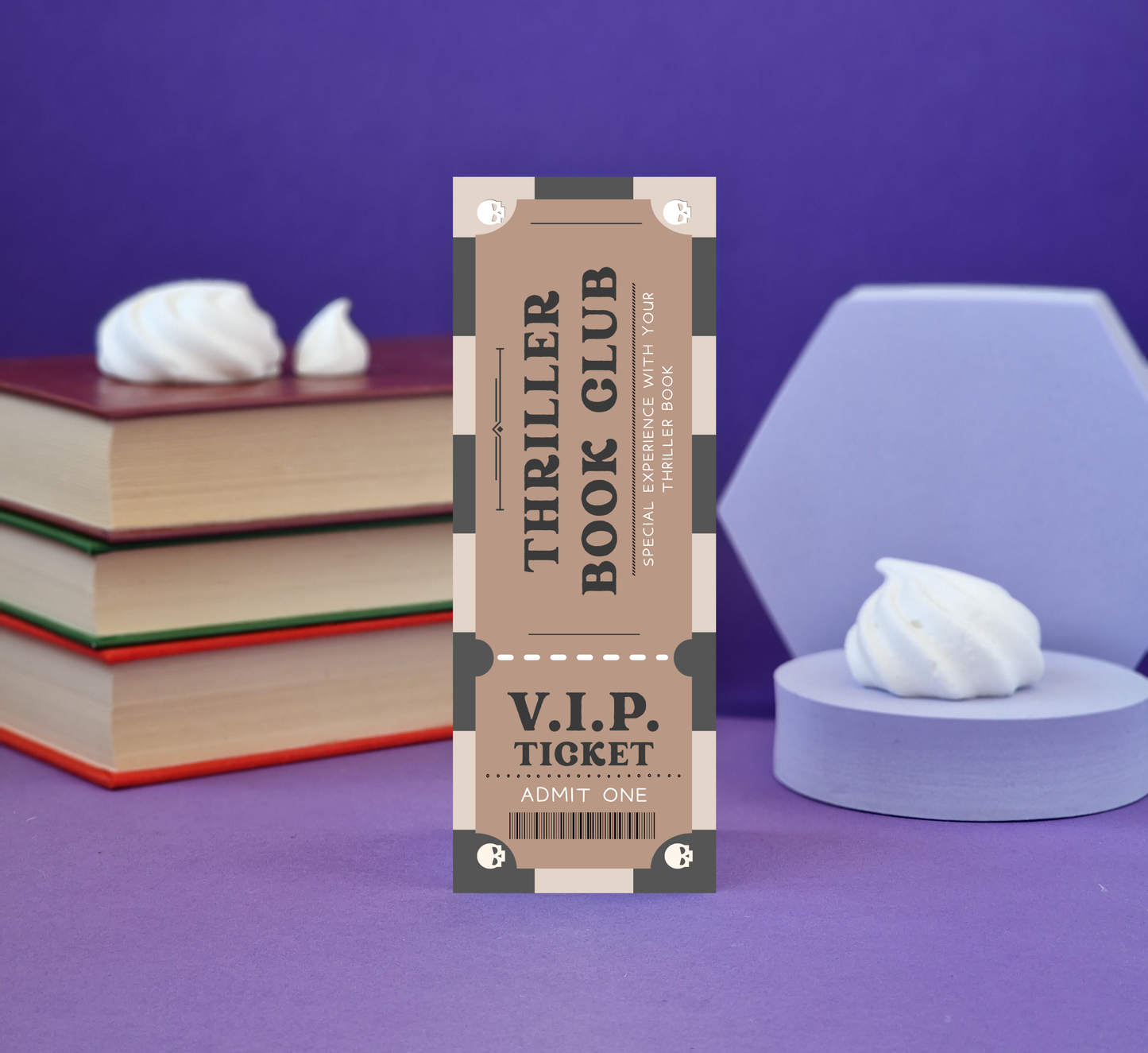 Thriller Book Club VIP Ticket Bookmark