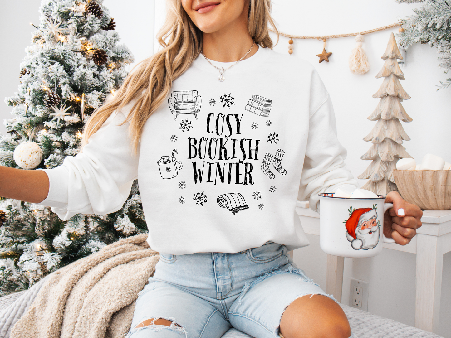 Cosy Bookish Winter Sweatshirt