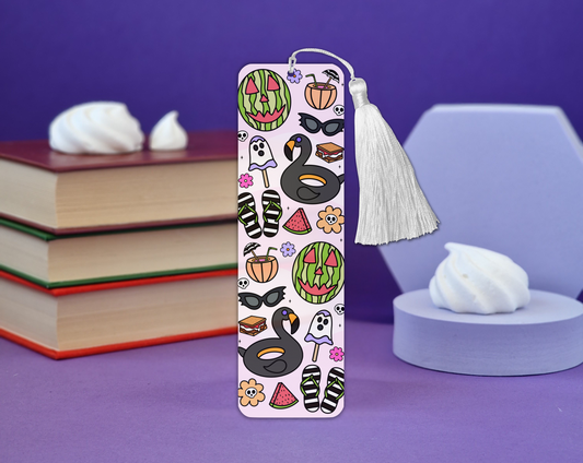 Summerween Watermelon Metal Bookmark