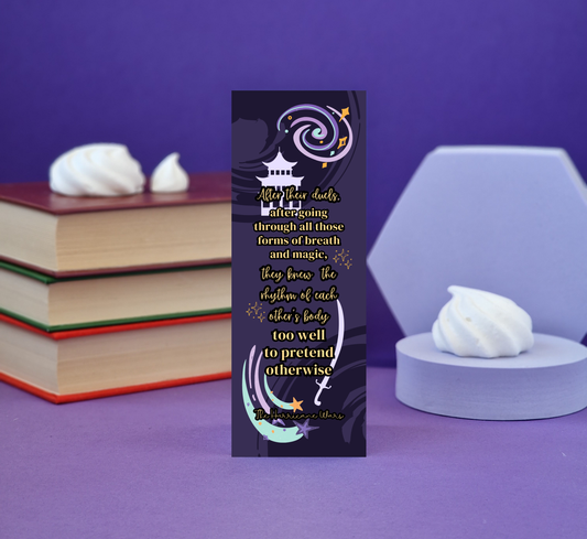 After All Their Duels They Knew The Rhythm of Each Other's Body - The Hurricane Wars Officially Licensed Bookmark - Literary Lovelies UK