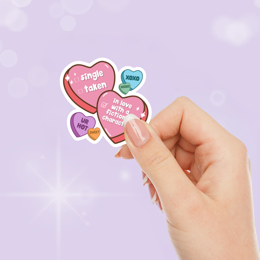 In Love With A Fictional Character Sticker