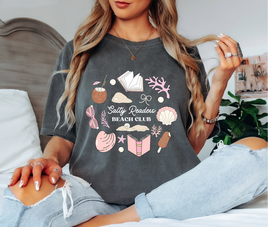 Salty Readers Beach Club T-Shirt