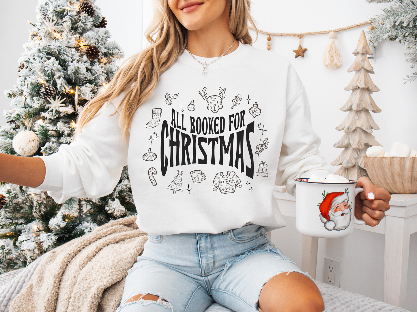 All Booked For Christmas Sweatshirt