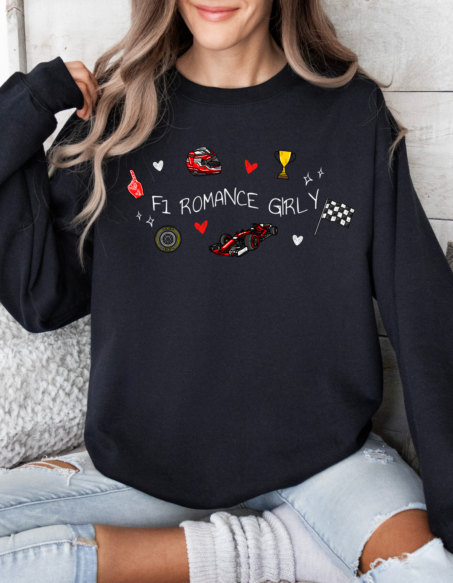 F1 Romance Girly Sweatshirt