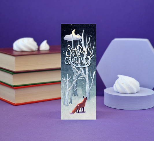 Season's Greetings Illustrated Bookmark