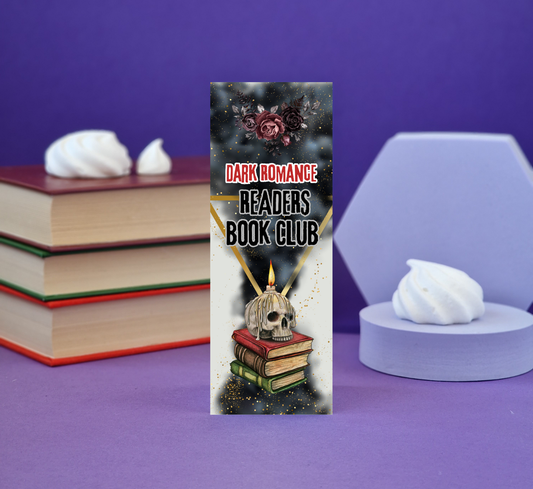 Dark Romance Readers Book Club - Illustrated Bookmark - Literary Lovelies UK
