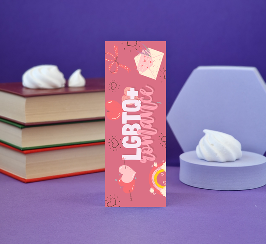 LGBTQ+ Romance - Illustrated Bookmark - Literary Lovelies UK