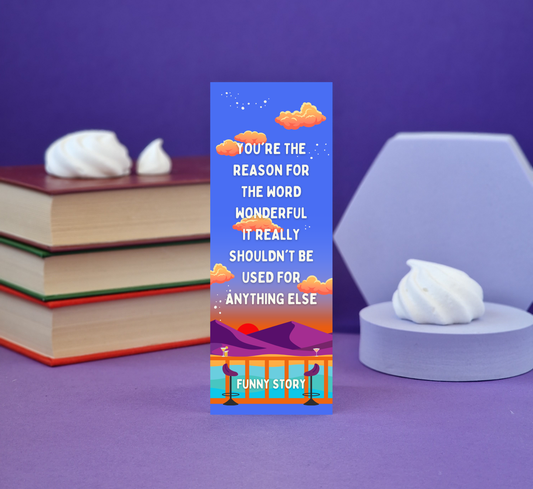 Funny Story Illustrated Bookmark - Literary Lovelies UK