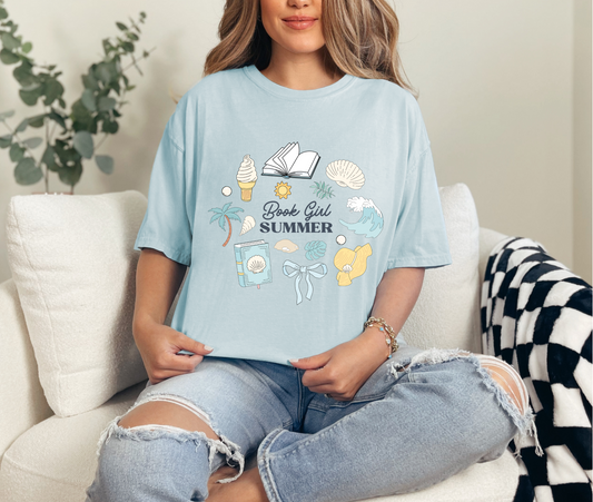 Book Girl Summer T-Shirt