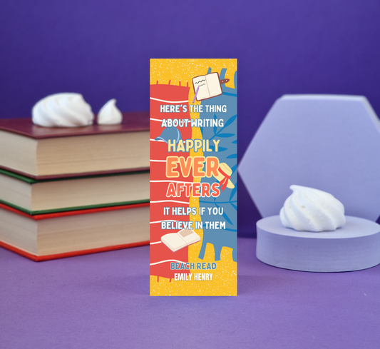 Beach Read Illustrated Bookmark - Literary Lovelies UK