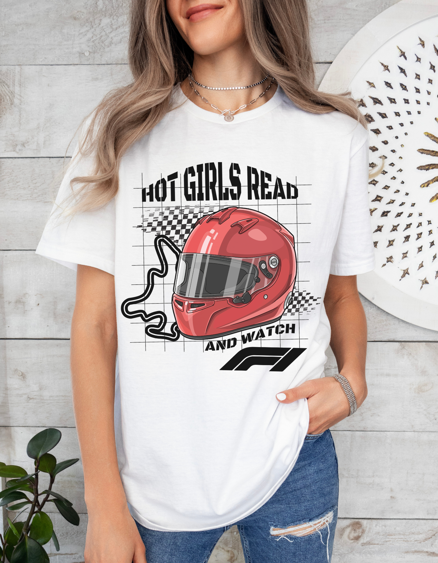 Hot Girls Read and Watch F1 T-shirt