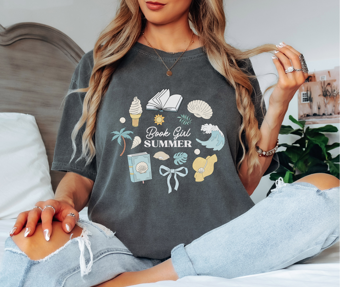 Book Girl Summer T-Shirt