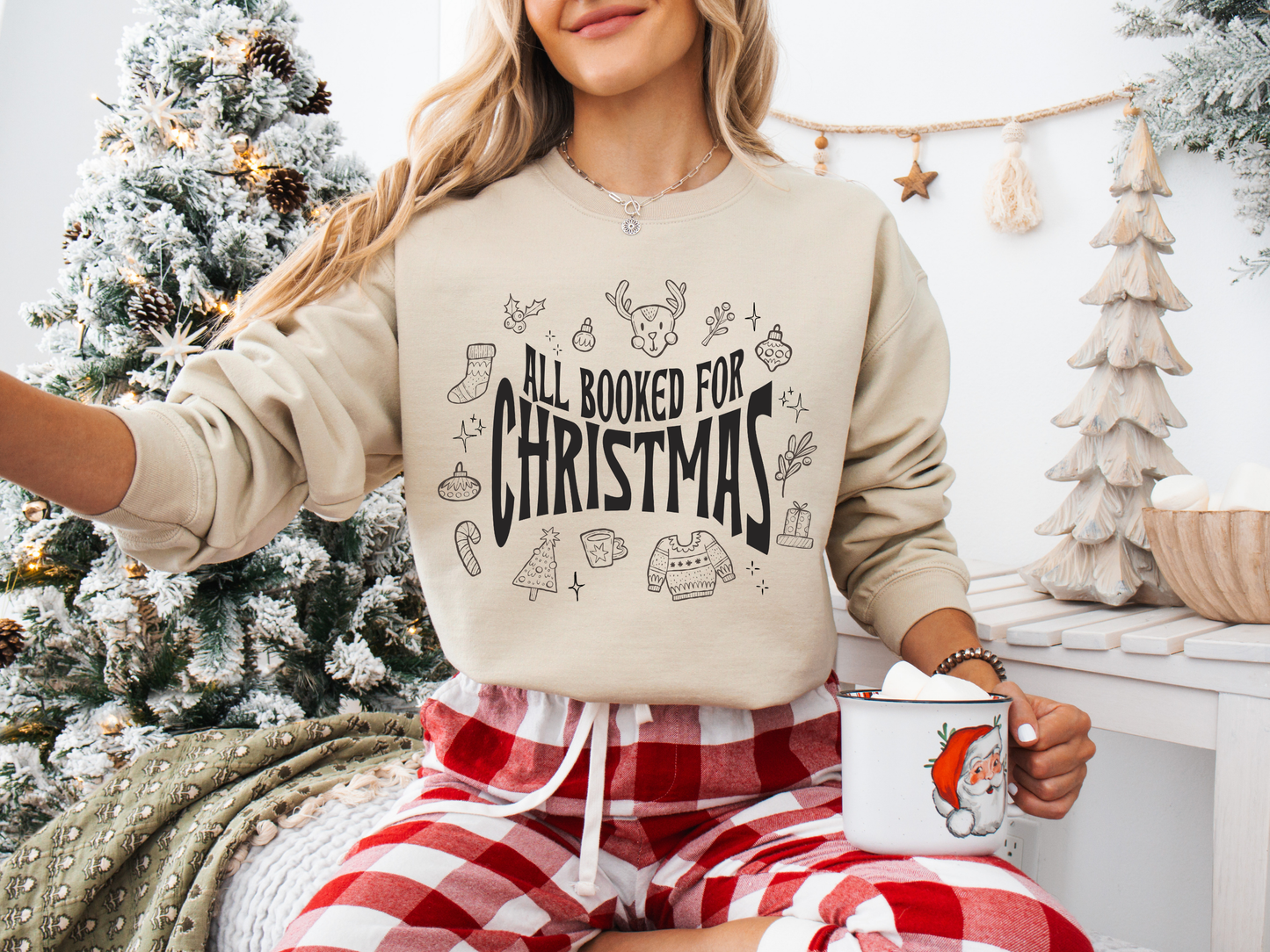 All Booked For Christmas Sweatshirt