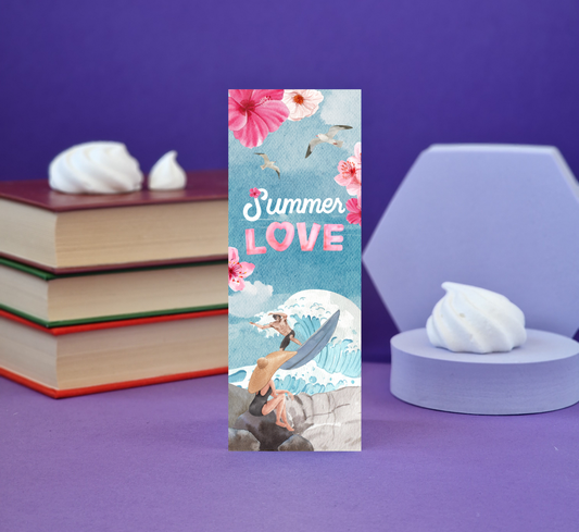 Summer Love - Illustrated Bookmark - Literary Lovelies UK