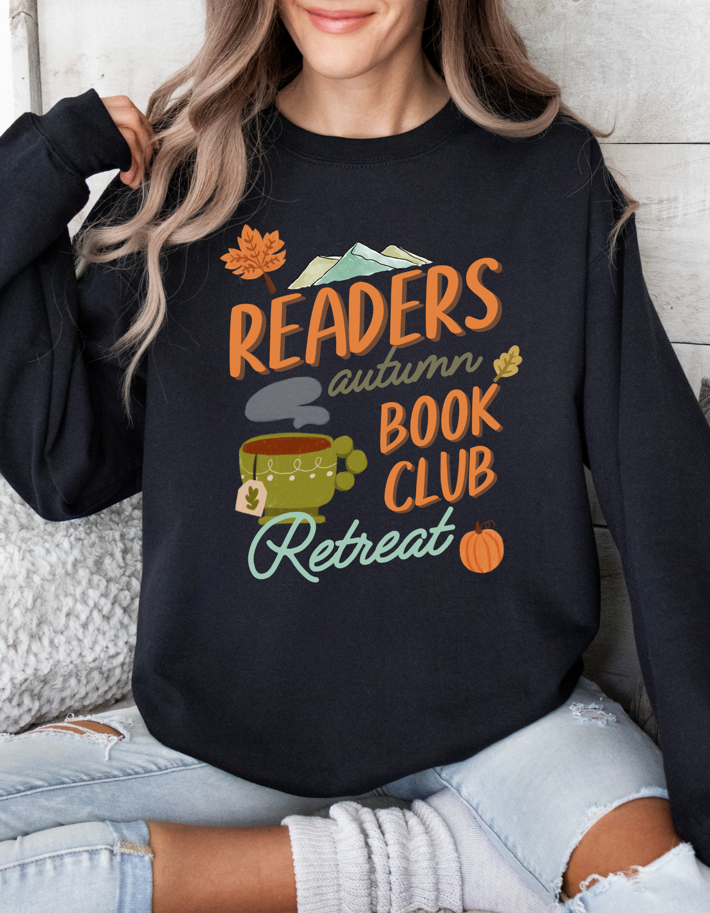 Readers Autumn Book Club Retreat Sweatshirt