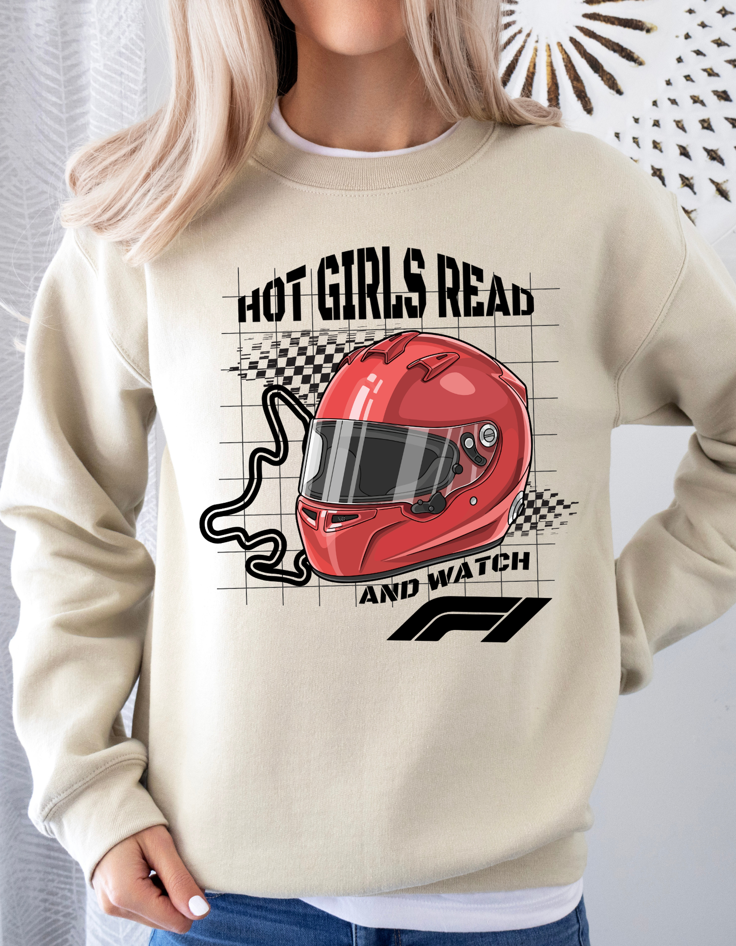 Hot Girls Read and Watch F1 Sweatshirt