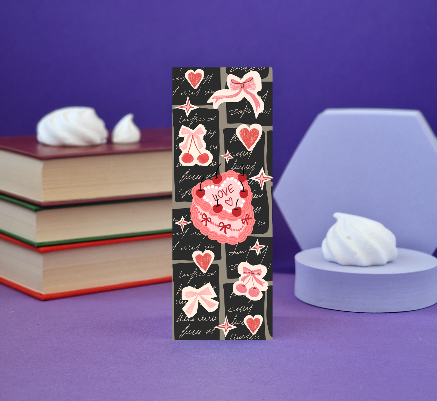 Cherries & Bows Bookmark